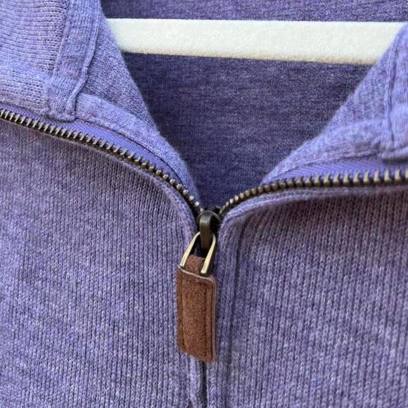 Polo Ralph Lauren Estate Rib Quarter-Zip Sweater | Lavender | Men's Large - Picture 6 of 7